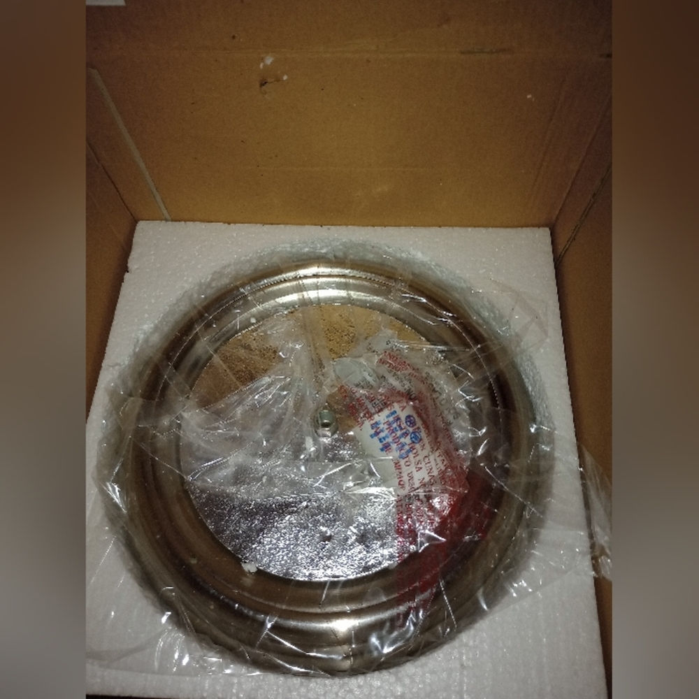 Portfolio Interior Ceiling Fixture #170552 Brushed Nickel Finish Alabaster Shade - Picture 10 of 16